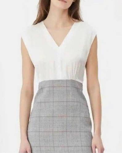 Rebecca Taylor  TAILORED Plaid and Silk Dress - size 8