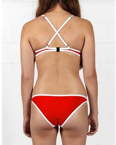 Hoaka Swimwear  Hawaii Red Modern Bikini Bottom