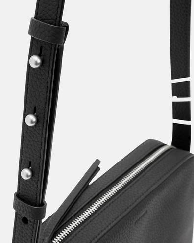 All Saints Captain Leather Square Crossbody Bag