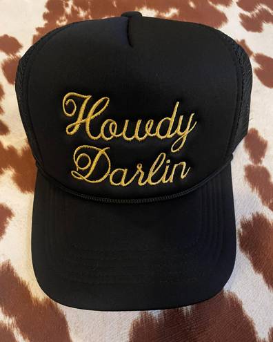Howdy Darlin Trucker Hat Black