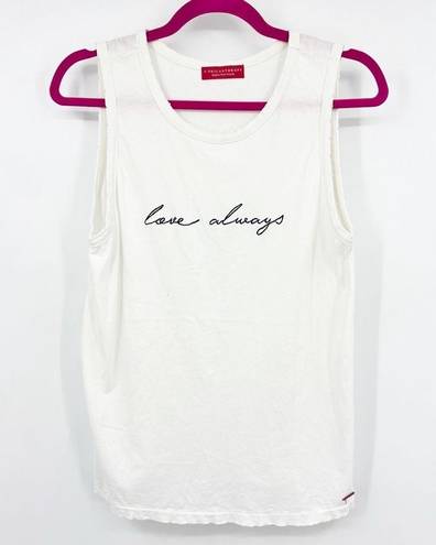 n:philanthropy  White Tank “love always” Size Small Revolve Summer