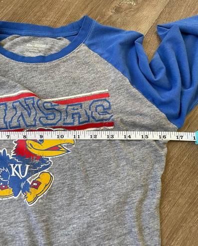 Edge Pro  Kansas University Jayhawks long sleeve tee T-shirt NCAA Women’s size M