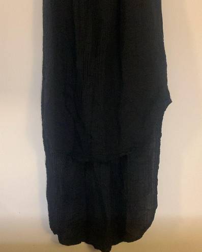 Michael Stars  Tank High Low Gauze Coverup Dress Black Size Large