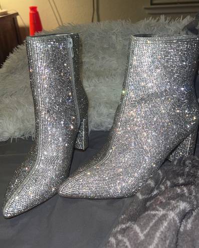 INC rhinestone boots 