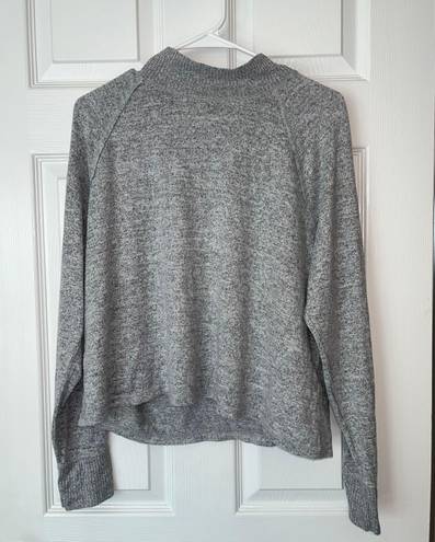 Abercrombie & Fitch  Grey High Neck Long Sleeve