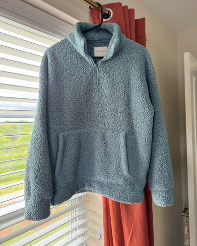 American Eagle Blue Fleece Pullover