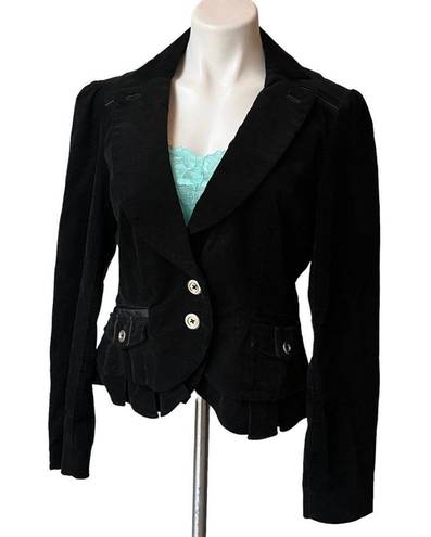 White House | Black Market  Corduroy Black Blazer,  Sz 10