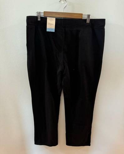 St. John’s Bay NWT XL Straight  Black Mid-Rise Pants