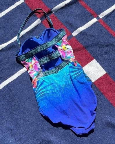 Gottex  one piece multicolored floral swimsuit 
US size 10