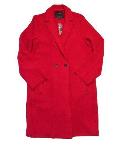 J.Crew NWT  Daphne Topcoat in Bold Red Italian Boiled Wool Coat 14 $228