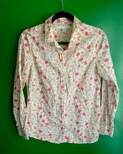 LC Lauren Conrad  Button Down Shirt Floral Cottagecore Size Medium EUC!