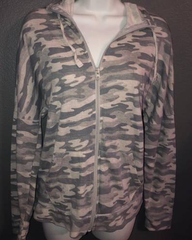 Xersion Womens Camo Fall Full zip Sweatshirt Hoodie size Medium