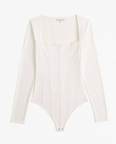 Abercrombie & Fitch Abercrombie Squareneck Corset Long-Sleeve