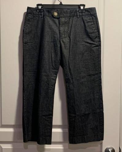 Gap Women's  Stretch Dark Blue Denim Cropped Jeans Size 12 EUC #0906