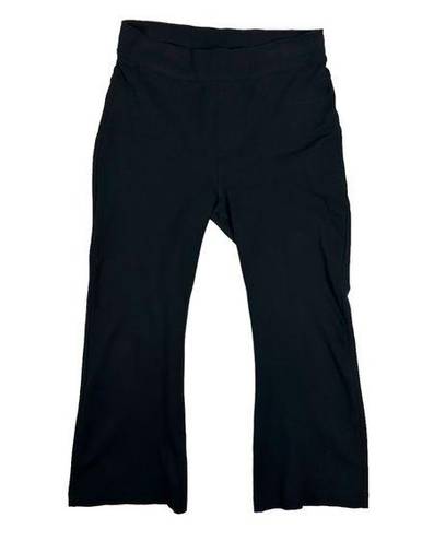 Spanx  Size M The Perfect Pant Kick Flare Cropped Pull On Ponte Knit Solid Black