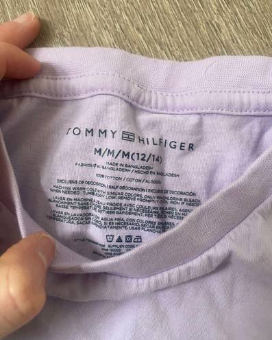 Tommy Hilfiger Lilac Logo Tee Size Small