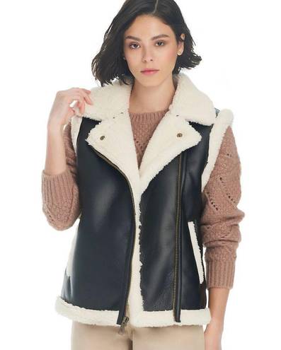 Koolaburra by Ugg Faux Leather and Sherpa Vest