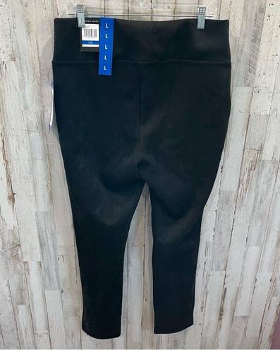 Andrew Marc NWT  Faux Suede Legging Pant Black Preppy Work Office Street Casual