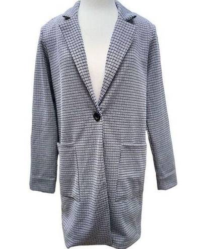 Philosophy  SBrown Houndstooth Single Button Long Blazer Jacket Women’s size Smal