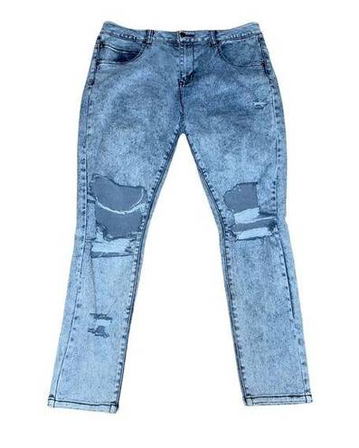 Delia's Delia’s acid wash distressed skinny jeans