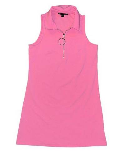 Boston Proper Small pink sleeveless,collard dress. NWOT