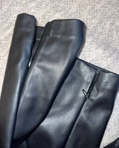 ZARA Leather Black Pants