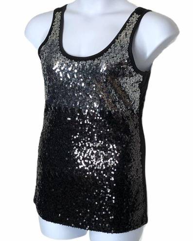 Krass&co Cruisewear &  Black Sequins Tank Top size Small