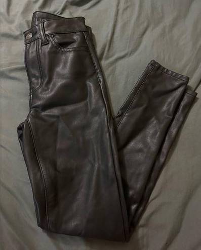 American Eagle  super stretch leather skinny jeans / US 000