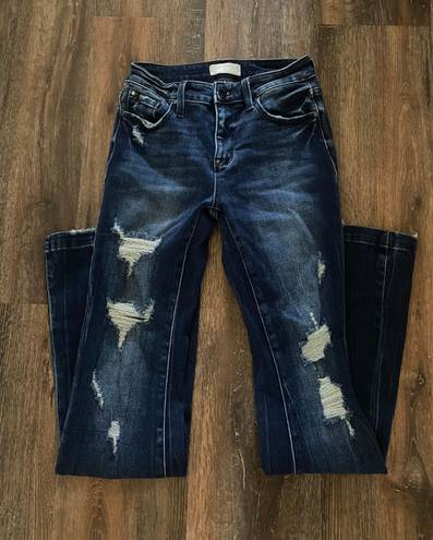 Ripped Flare Jeans Size 26