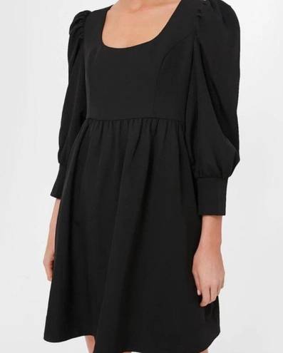 Tuckernuck  Pomander Place Andie Dress Black Small Short Puff Sleeves Cocktail