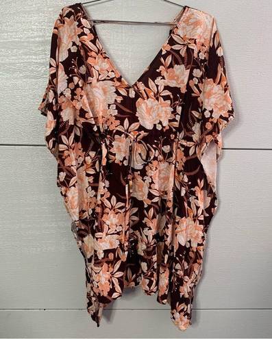 Maaji  NWT Floral Beach Pool Cover Up Dress Size Medium