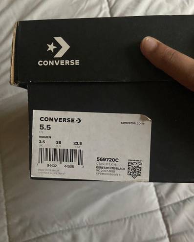 Converse Cream High Top Sneakers