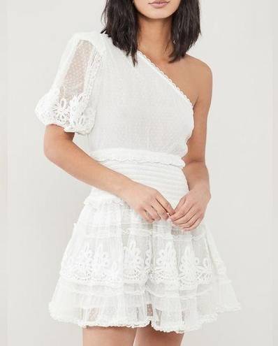 Rococo  sand white short cocktail mini dress XS