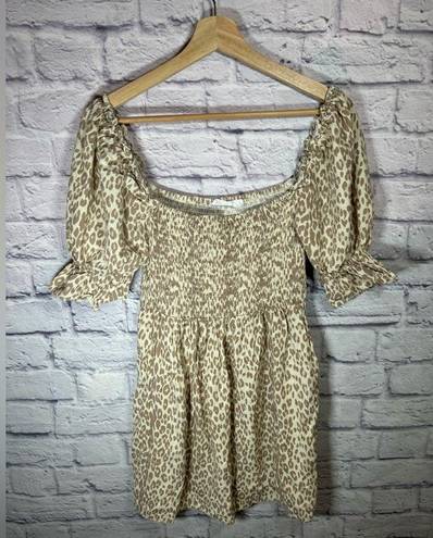 Chateau Girl and the Sun  Mini Dress Leopard women’s size small