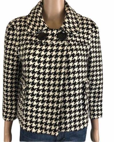 Last Kiss  houndstooth cropped blazer