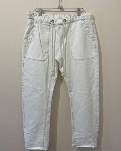 One Teaspoon  Shabbies Boyfriend Jeans in White Beauty Relaxed Fit Size S