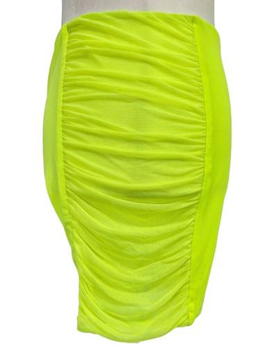 4S13NNA New 4SI3NNA Neon Mesh Side Panel Bike Shorts Yellow Green Sheer Side Biker Short