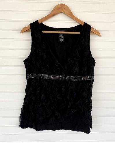 Ny&co Ny& black dressy sleeveless blouse Size L