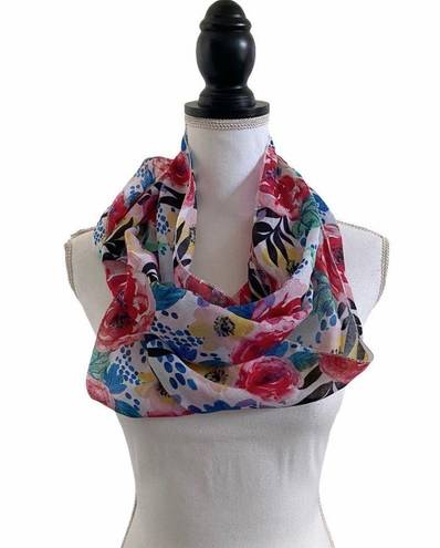 infinity Floral Print Multicolor Women’s Oversized Fashion Scarf  Style Size OSFM