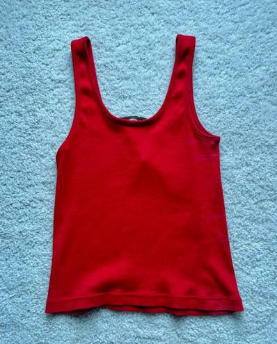 Brandy Melville Trishna Tank Top in Red