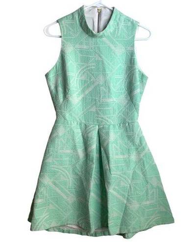 Hunter Bell Mint Green Giselle Abstract Geometric Dress Size 6