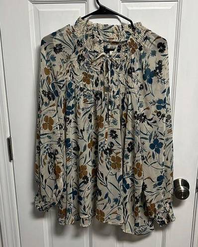 Style & Co  women’s sheer floral long sleeve blouse size xlarge .