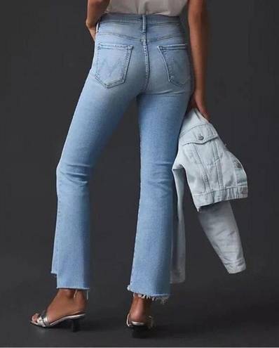 Mother Insider Crop Step Fray Jeans in Shoot To Thrill Denim Size 27