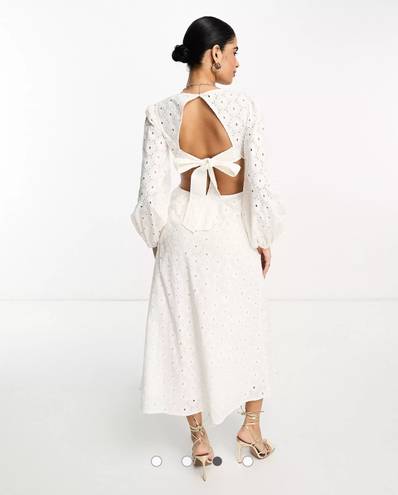 ASOS Cut-out Broderie Maxi Dress