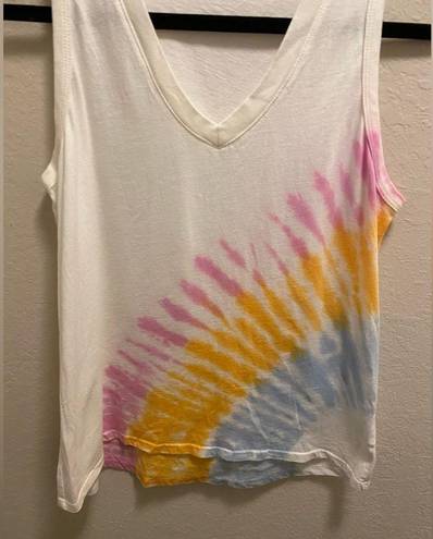 Blair Electric & Rose  Tie-Dye V-Neck Tank Top NWOT