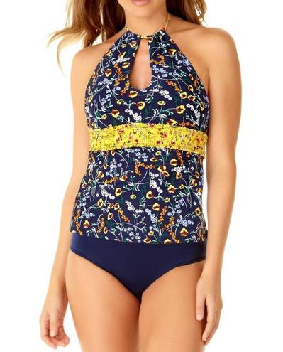 Anne cole NWOT  Floral Halter Tankini Bikini Set