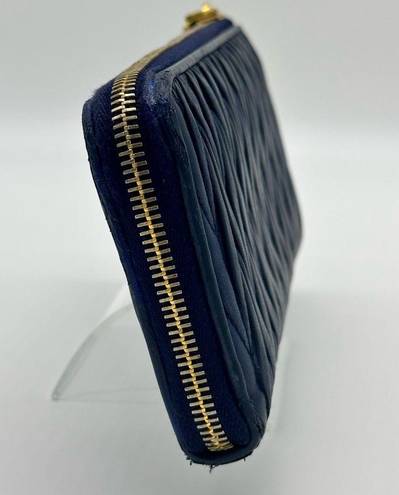 Miu Miu Navy Continental Leather Wallet