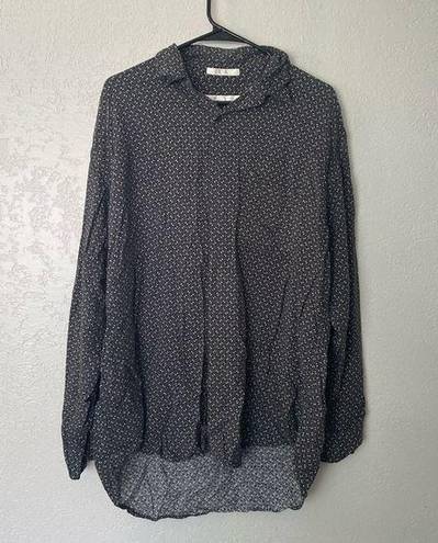 Perry Ellis  vintage oversized button down top