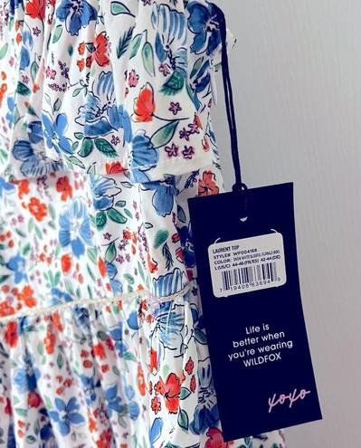 Wildfox Laurent Sleeveless Top Floral Print in Large