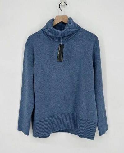 Banana Republic  Relaxed Chunky Turtleneck Sweater in Vintage Blue Women's M NEW